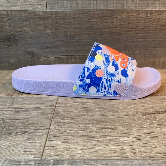 Adidas Adilette Shower K Slides Purple - Picture 2 of 6